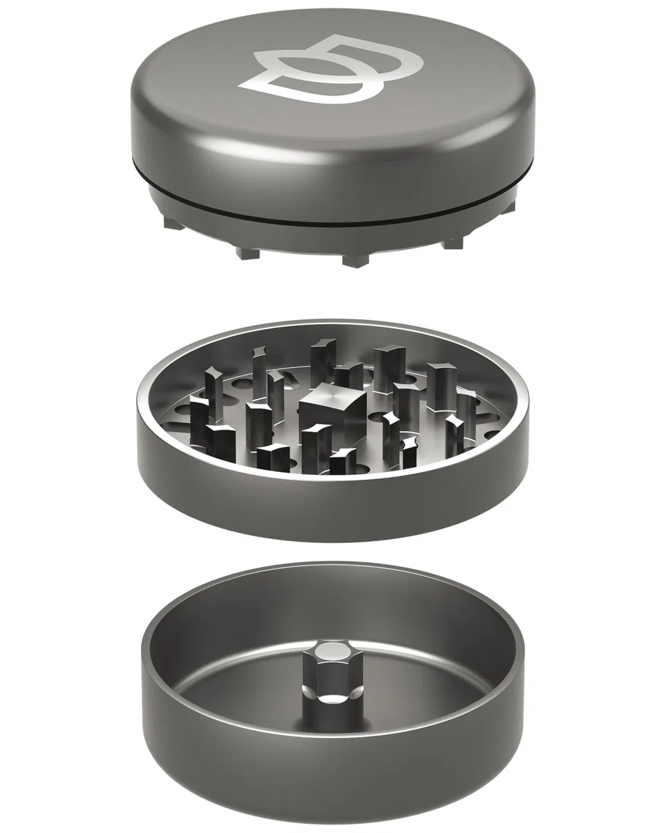 Bloomint Titan Premium Grinder Metall 62 mm, Crusher Korrosionsfrei und langlebig, Metall Grinder 3 teilig, Extra scharf