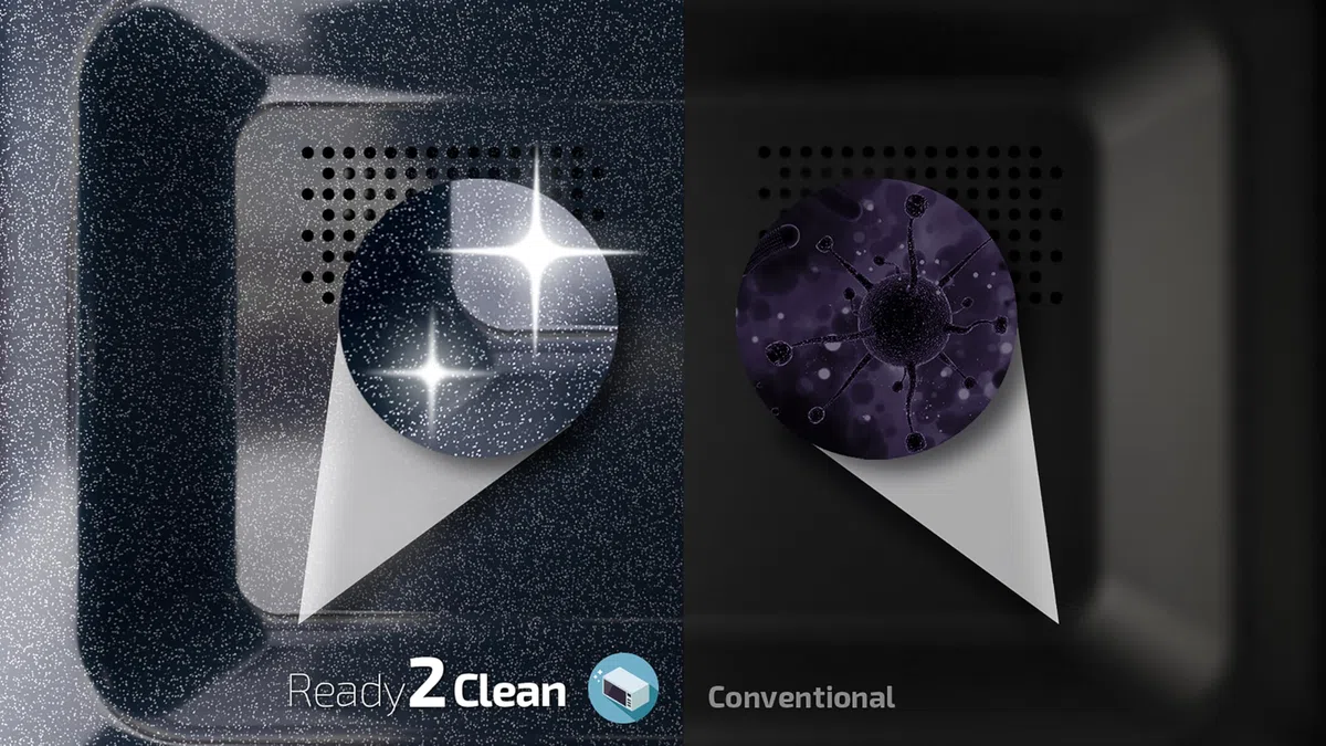 Cecotec Pro Clean 3130 Mikrowelle 700 W Quarz Grill 800 W Garraum 20 L Hochpollierte All Black Frontspiegeltür Innenlicht 3D Wave Ready 2 Clean 30 Min Grarzeit Timer 6 Stufen 2 Drehregler In Schwarz