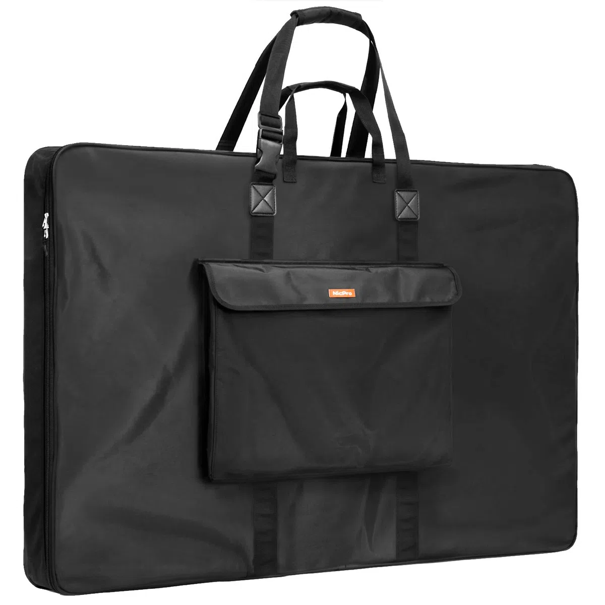 Nicpro Kunst-Portfolio-Tasche, schwarz / schwarz, 34 x 42 inch, Modern
