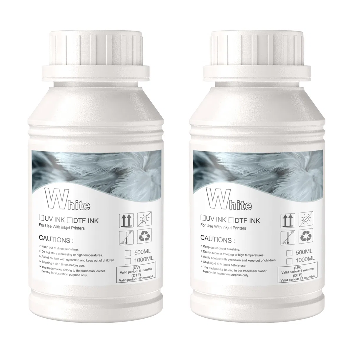 PLK DTF-Tinte für Transferfolie für DTF-Druck Transferfoliendrucker (250 ml*2)