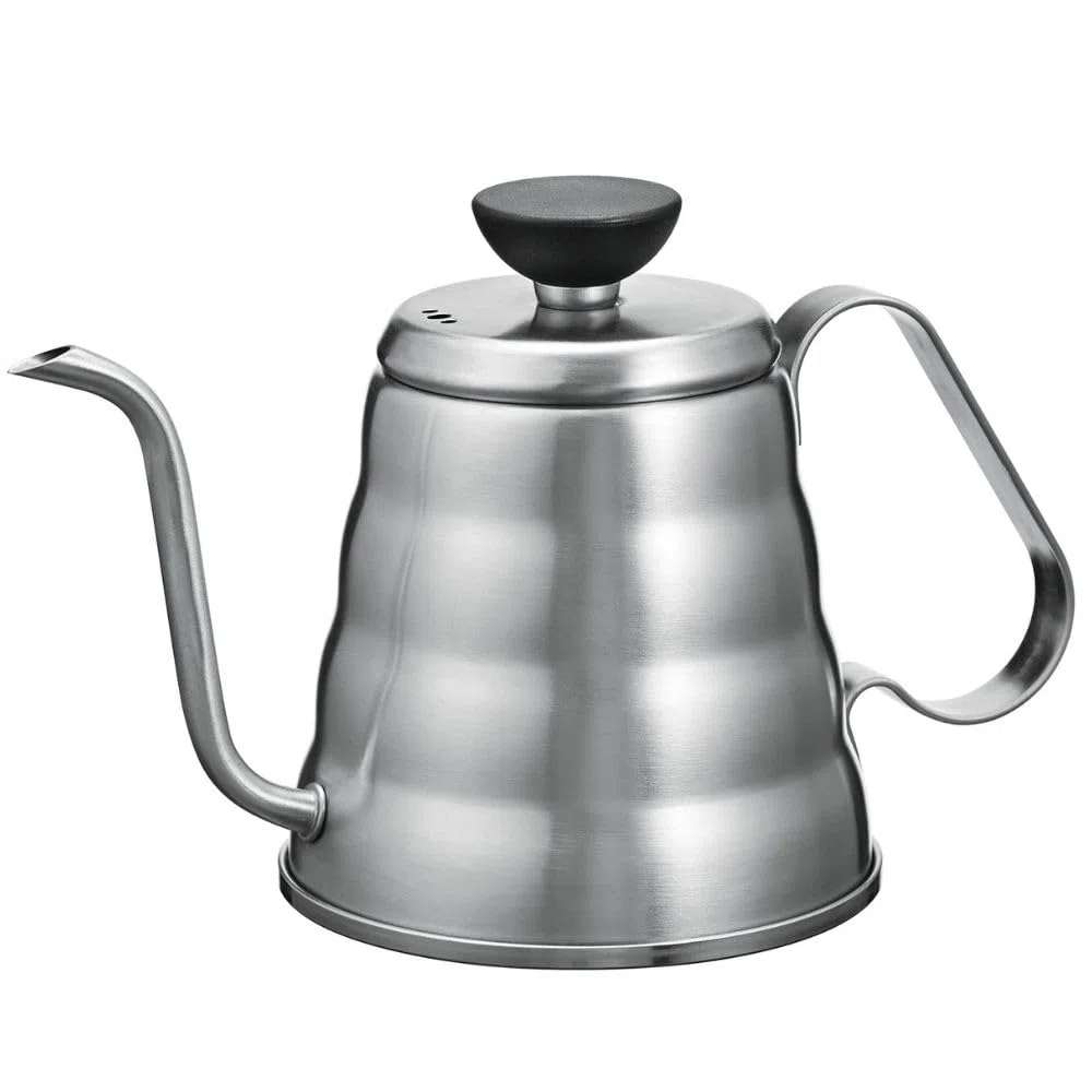 Hario Outdoor V60 Buono Metall-Tropfkessel, 700 ml, Silber