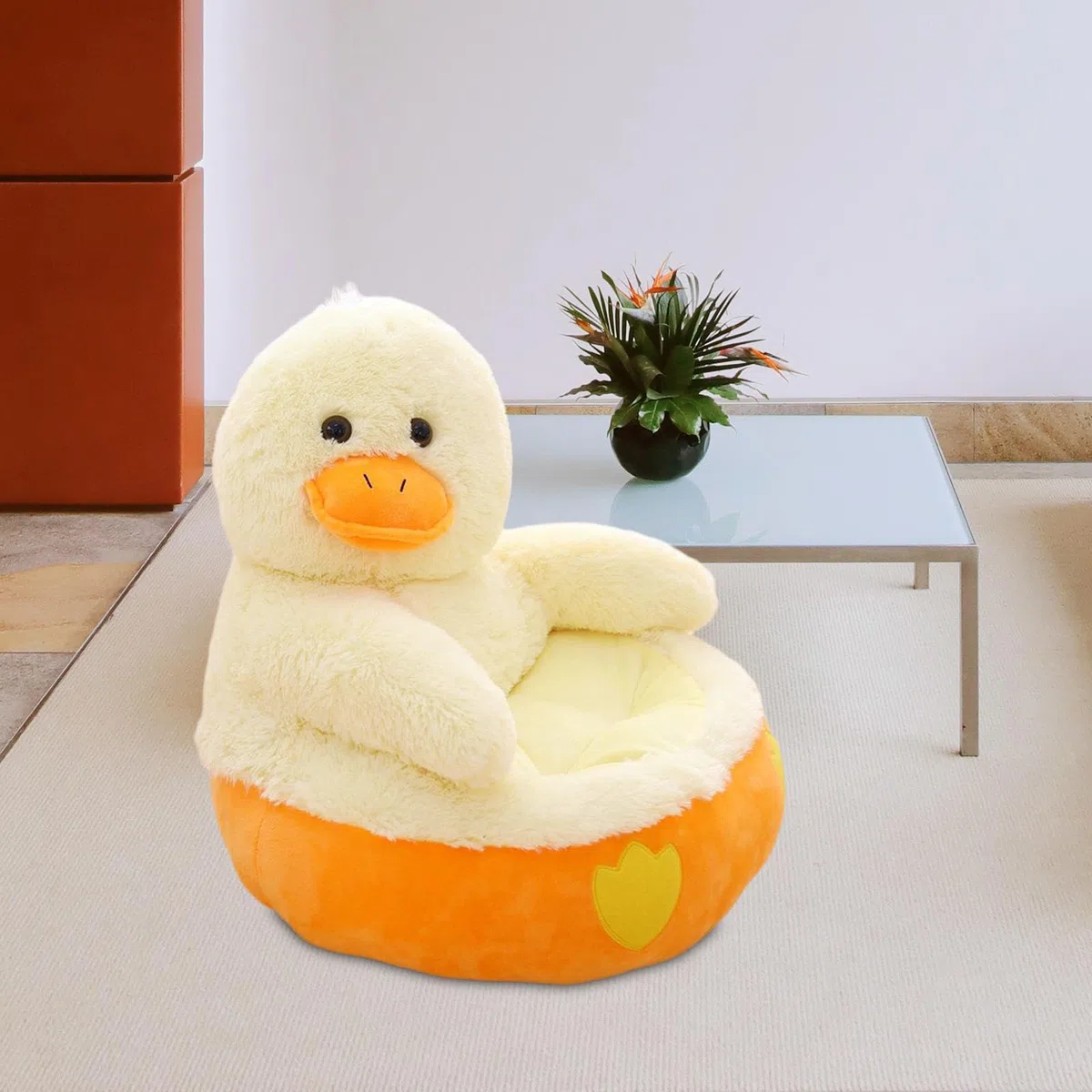 LOVIVER Plüsch Cartoons, Kleines Sofa, Stuhl, Kinder, Weiche Ente, Sitzkissen