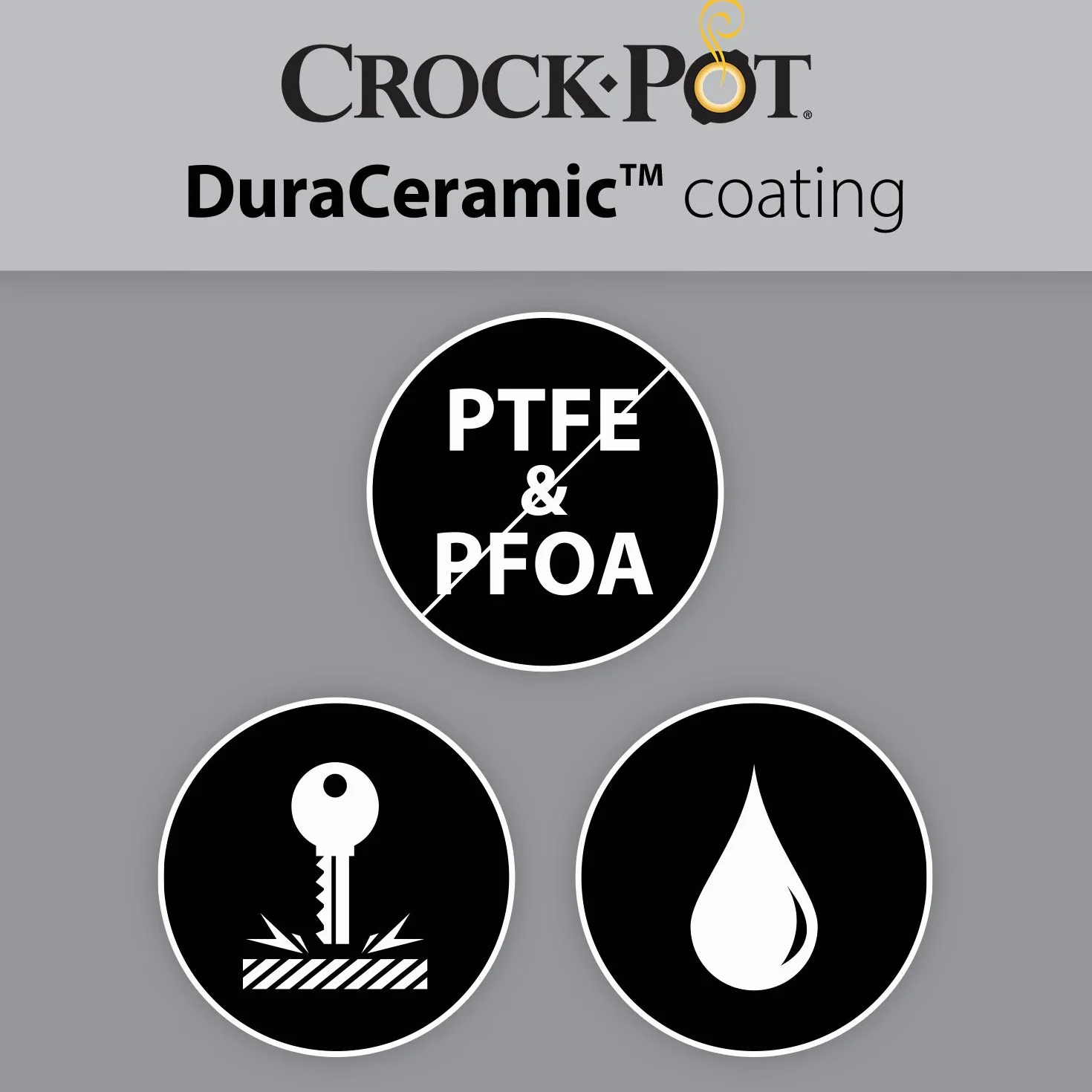 Crockpot Schongarer mit kratzfester DuraCeramic-Antihaftbeschichtung | Warmhaltefunktion | 4 l (3–4 Personen) | Weiß [CSC038X]