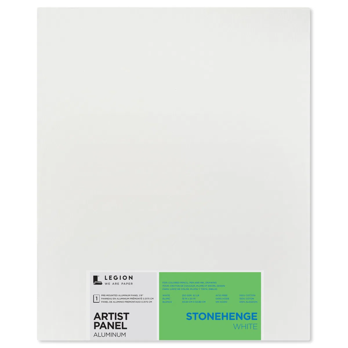 Stonehenge Pre-Mounted Aluminum Artist Panel 16"X20"-For Dry Media