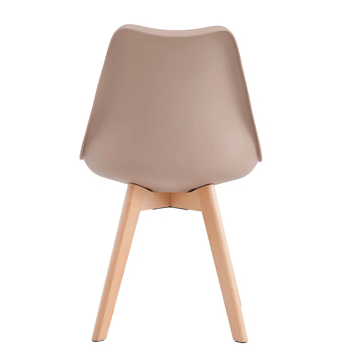 mcc direct Esszimmerstühle im 4er Set Küchenstuhl Bürostuhl Lounge Stuhl Designer Schalenstuhl Eva (Braun)