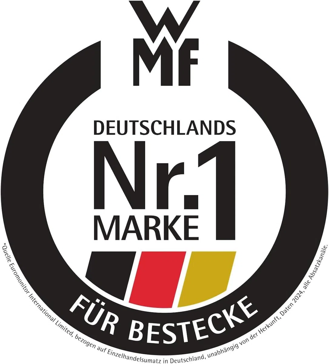 WMF Boston Besteckset 60-teilig für 12 Personen – Cromargan Edelstahl 18/10, poliert und rostfrei, spülmaschinenfest, Monobloc-Messer mit langlebiger Schärfe, elegantes Essbesteck für Alltag und Gäste