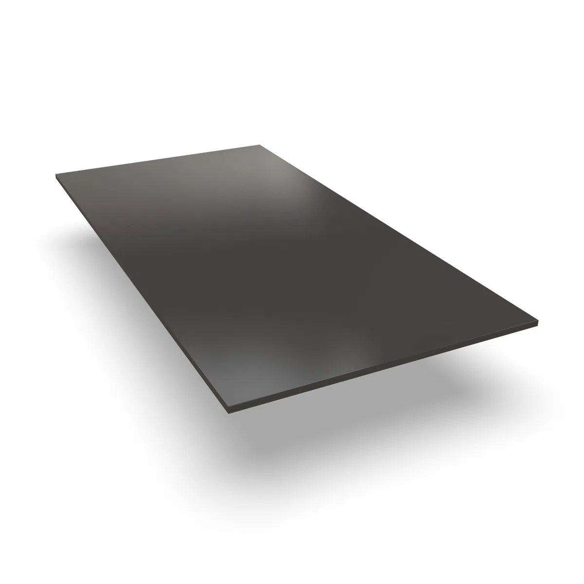 AUPROTEC Tischplatte 19mm Anthrazit 150x60 cm I Spanplatte mit 2mm ABS Kante & PU-Verleimung I melaminharzbeschichtet I robust & wasserabweisend