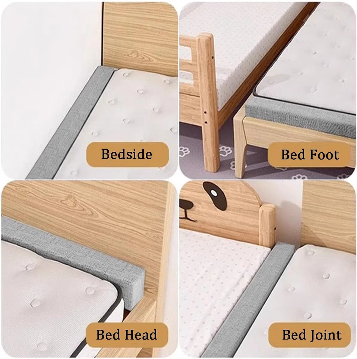Individuelle lückenfüller liebesbrücke für matratzen ritzenfüller bettritzenfüller Mit Abnehmbarem Bezug Twin-zu-Einzel-/Doppel-/Kingsize-Bett