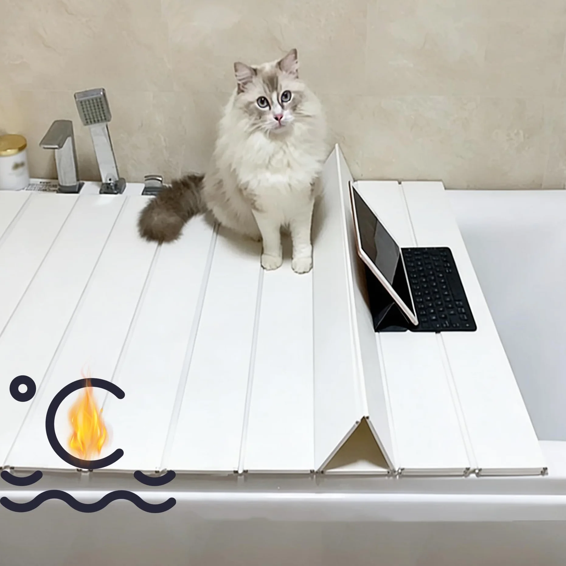 Badewannenabdeckung, 160×70×0,7cm PVC Faltbar Badewanne Brett Staubdichtes wasserdichte Badewannentablett, Badewanne Dämmplatte für Hause Badezimmer Hotelbad SPA Erfahrung