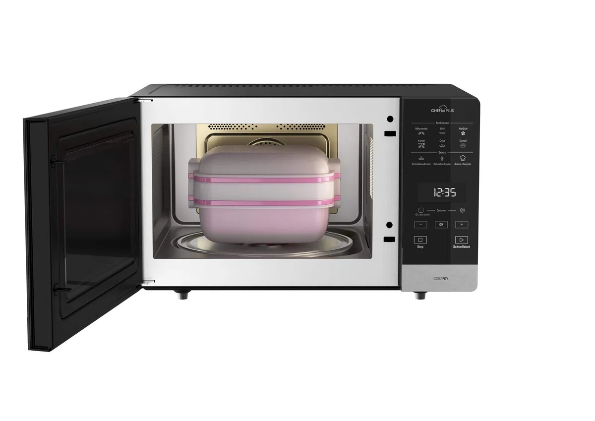 Bauknecht MW 59 MB Mikowellen- Backofen / freistehend / 25 l Garraum / 3D-System/ Automatikprogramme / Mikrowelle 800 Watt / Quarz - Grill 900 Watt / Schnellstart-Funktion,Schwarz