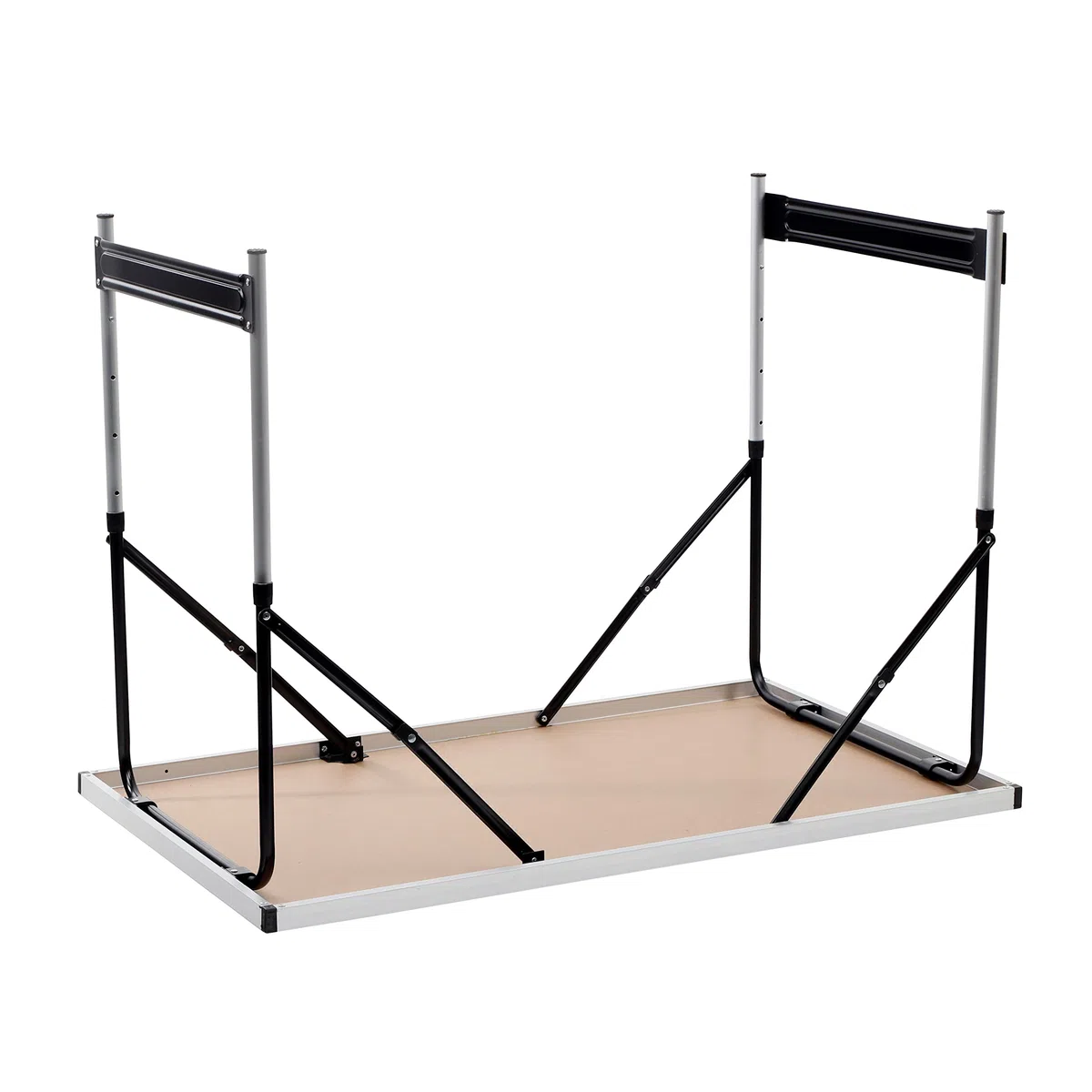 Spetebo Alu Campingtisch 100x60cm | Höhenverstellbar & praktisch klappbar | Verstellbar auf 4 Höhen (73, 80, 87 und 94cm), Klappbar