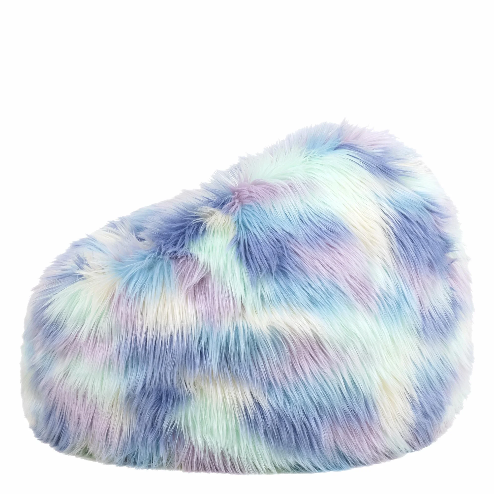 Icon Kingston Sitzsack Kinder, Unicorn, Flauschiger Kunstpelzstoff, Sitzsack Flauschig mit Füllung, Bequemer Kinder Sessel, Kuschelsessel, Lese Sessel, Schlafzimmer, Kinderzimmer, Spielzimmer