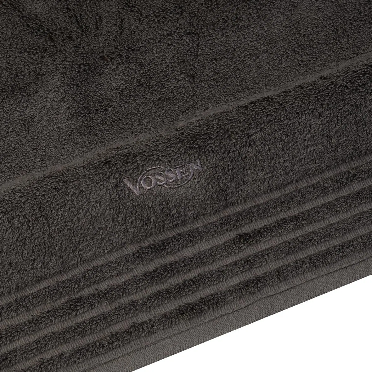 Vossen - 4 teiliges Frottier-Set - Vienna Style Supersoft (4 X Handtuch im Set) - 620 g/m2 - Baumwolle - Frottee - saugstark - weich und flauschig - Slate Grey